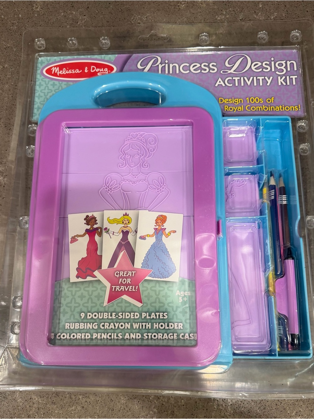NWT Melissa & Doug Princess Design Activity Kit